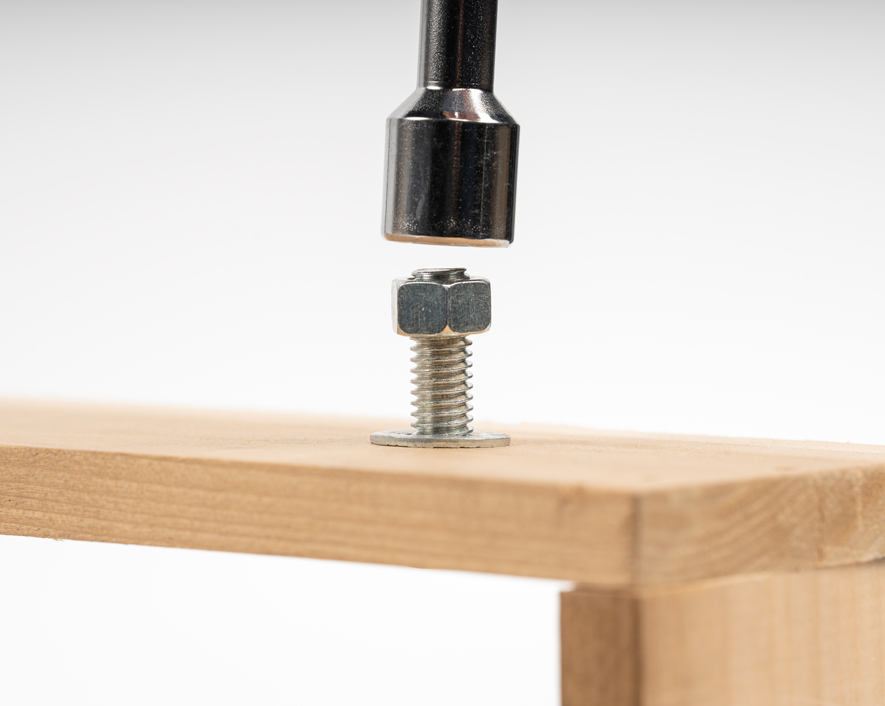nut driver in use