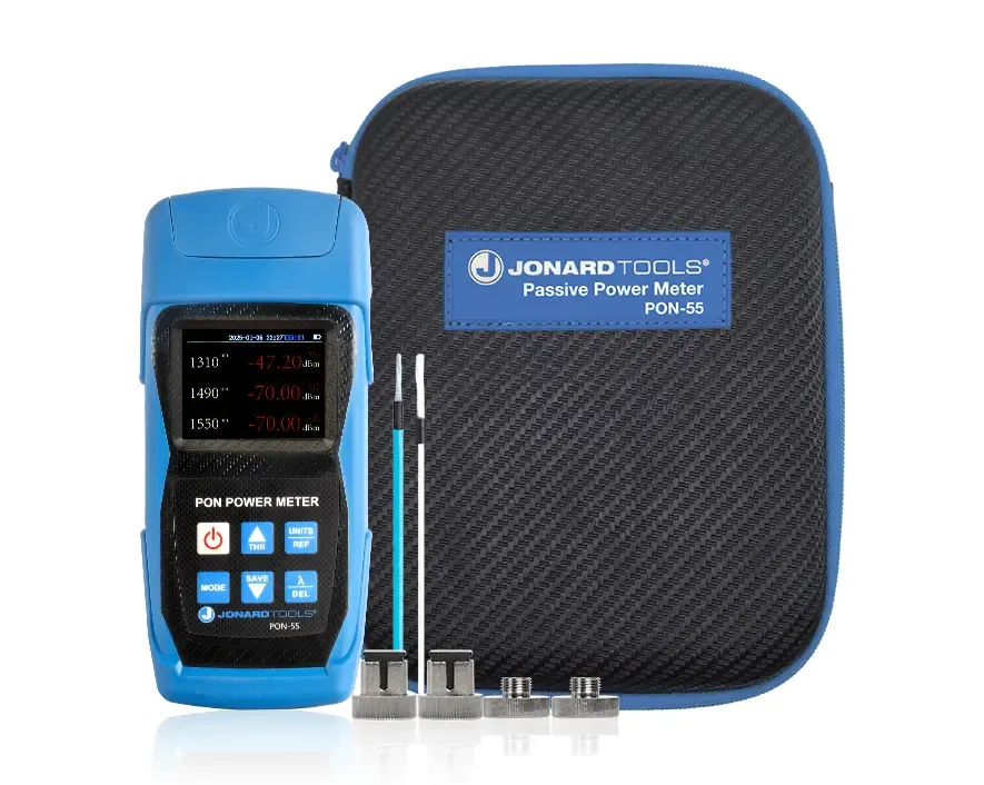 Jonard Tools PON-55 Passive Optical Network Power Meter for BPON/EPON/GPON, APC