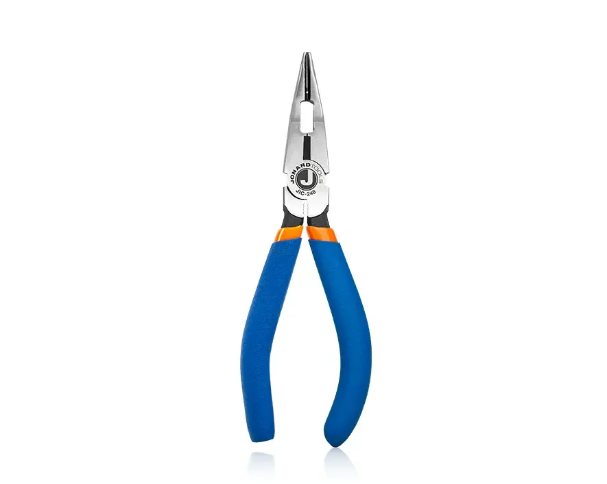 Jonard Tools JIC-248 Long Nose Combo Plier, with Crimper and Jack