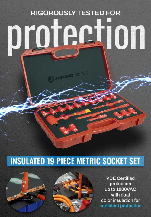 Insulated 19 Piece Metric Socket Set