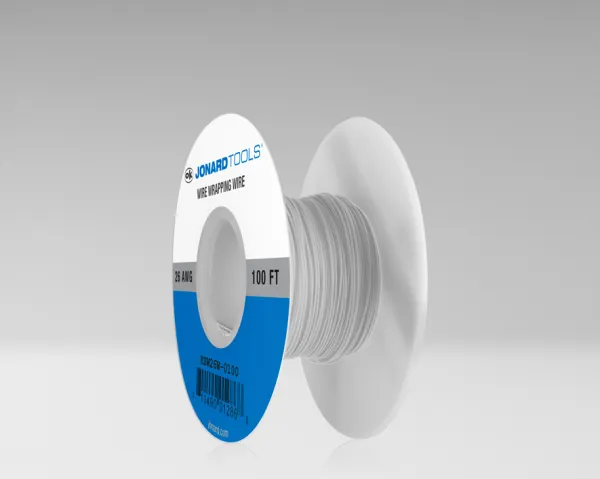 26 AWG Kynar® Wire CSW, Low Strip Force, White, 100 ft
