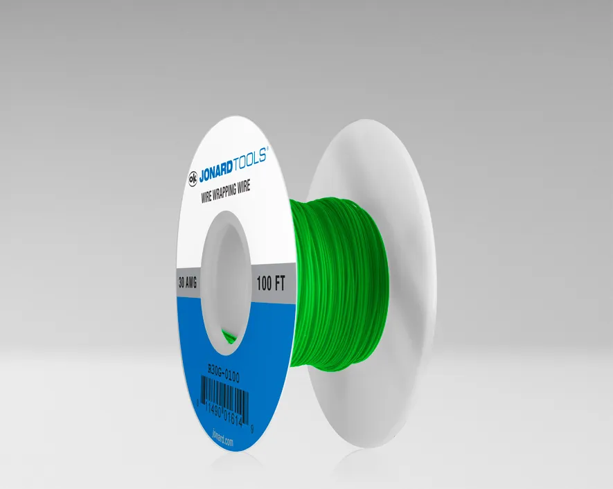 R30G-0100 - 30 AWG Kynar® Wire, Green, 100 ft