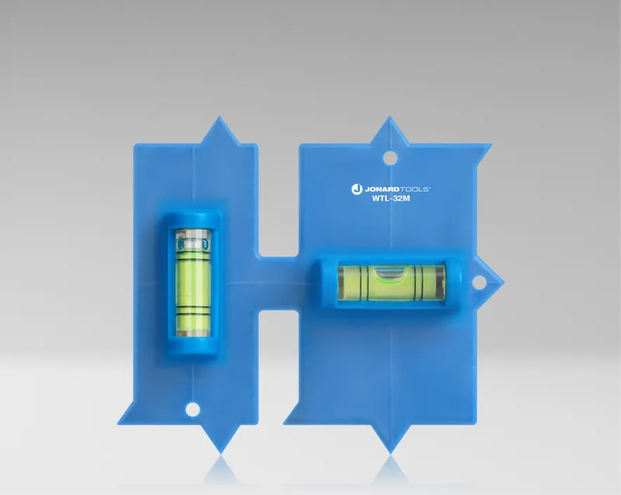 WTL-32M - Wall Box Template & Level for Metal Boxes, 1-Gang and 2-Gang