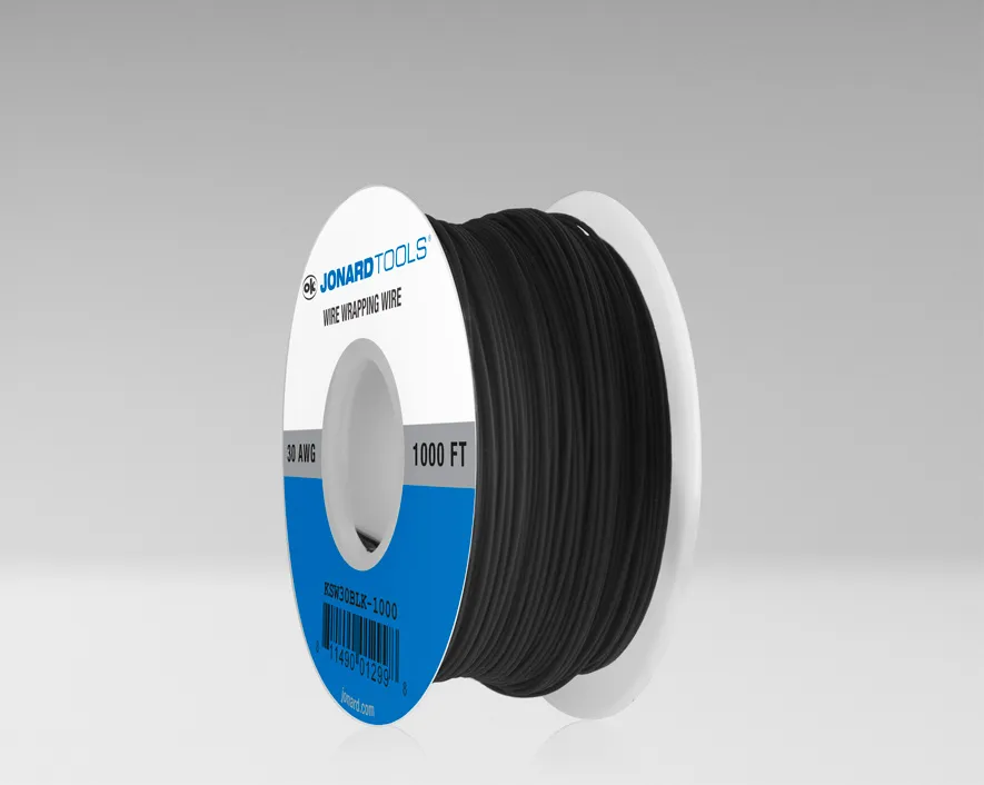 KSW30BLK-1000 - 30 AWG Kynar® Wire CSW, Low Strip Force, Black, 1000 ft