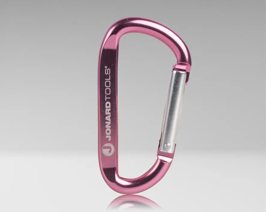 CARABINER-P - Carabiner Keychain (Pink) - Pack of 10