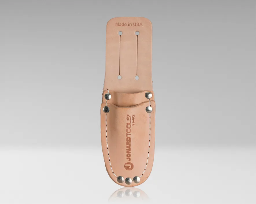 H-40 - Leather 2 Pocket Tool Pouch