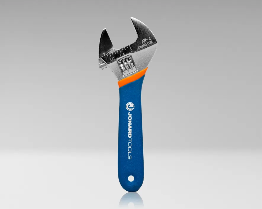 AW-4 - Adjustable Wrench 4" with Extra Wide Jaws