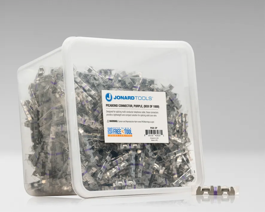 PAB-CP - Picabond Connector, Purple, (Box of 1000)