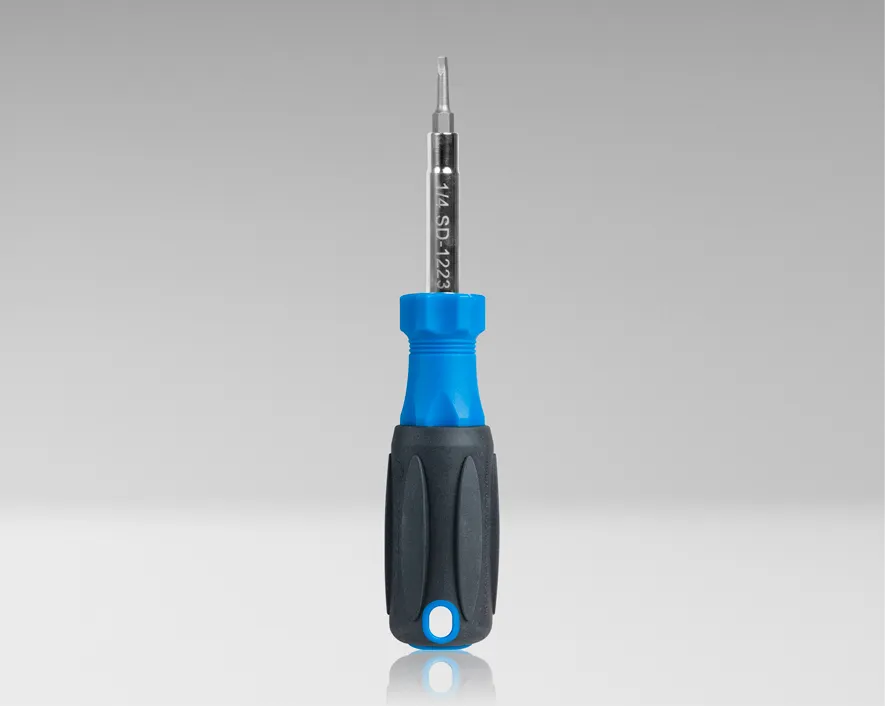 SD-1223 - 6-in-1 Multi-Bit Screwdriver with Phillips, Slotted, Robertson Bits