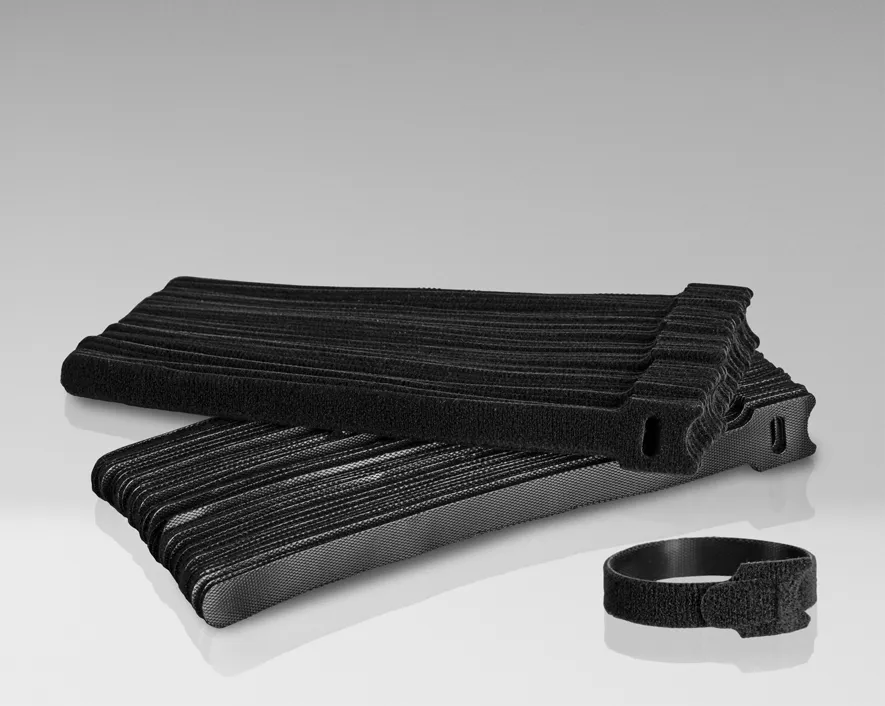 CTS-812/100 - Hook and Loop Cable Tie Strap, 8" x 1/2", Pack of 100