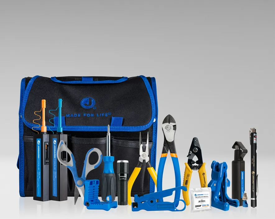 TK-160 - Fiber Prep Kit with Connector Cleaners, Visual Fault Locator