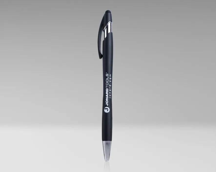 MKT-JSP01 - Jonard Branded Black Pen with Stylus (Pack of 10)