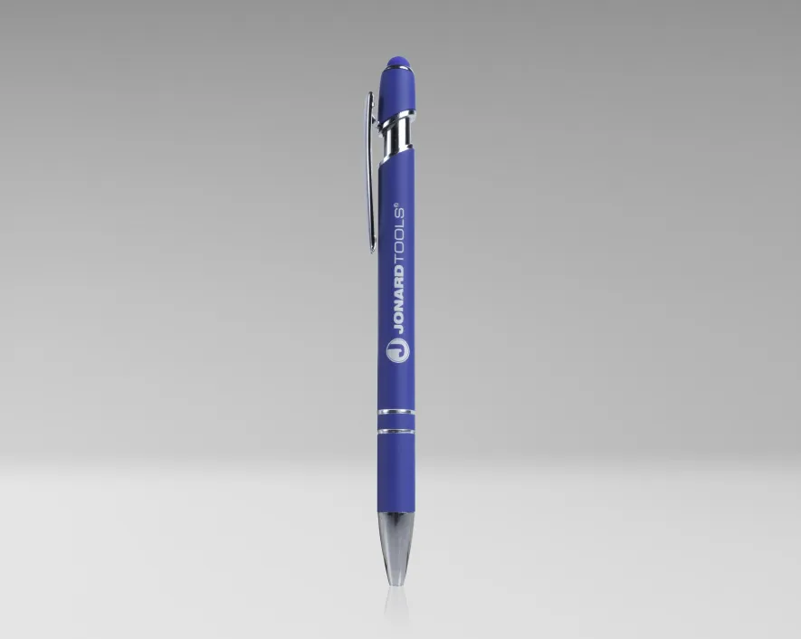 MKT-PENS-1 - Jonard Branded Blue Pen with Stylus (Pack of 10)
