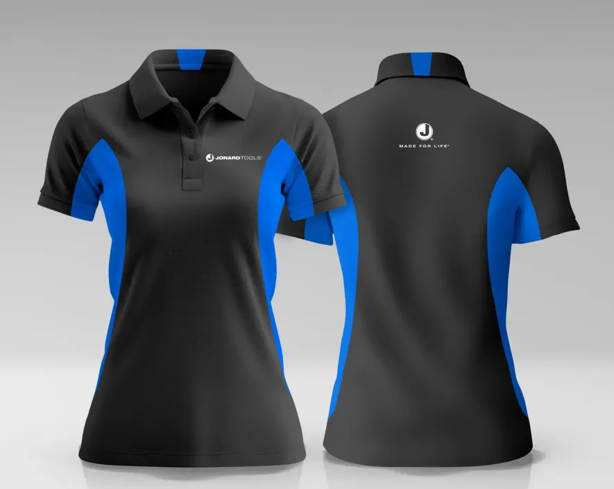 MKT-POLOBLK-WMD - Jonard Tools Polo Black Shirt (Women's Size Medium)