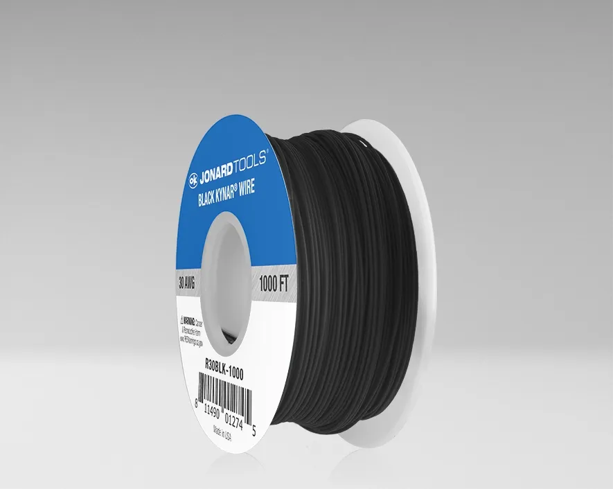 R30BLK-1000 - 30 AWG Kynar® Wire, Black, 1000 ft