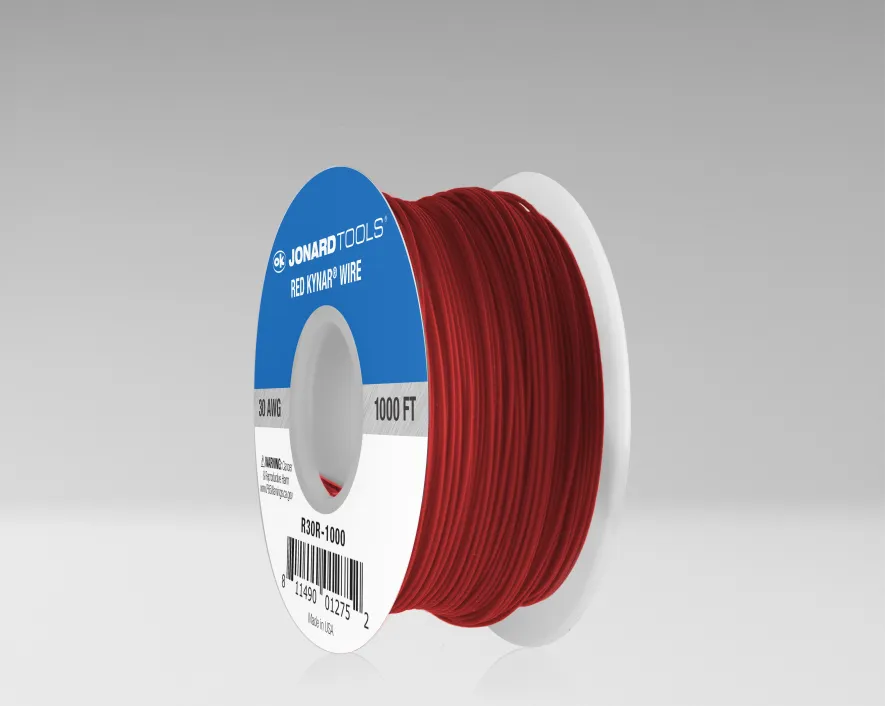 R30R-1000 - 30 AWG Kynar® Wire, Red, 1000 ft