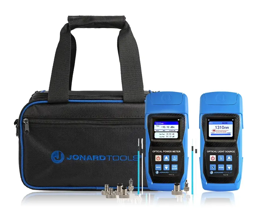 FPL-5555 - Fiber Power Meter w/ Data Storage & SM/MM Optical Light Source Kit