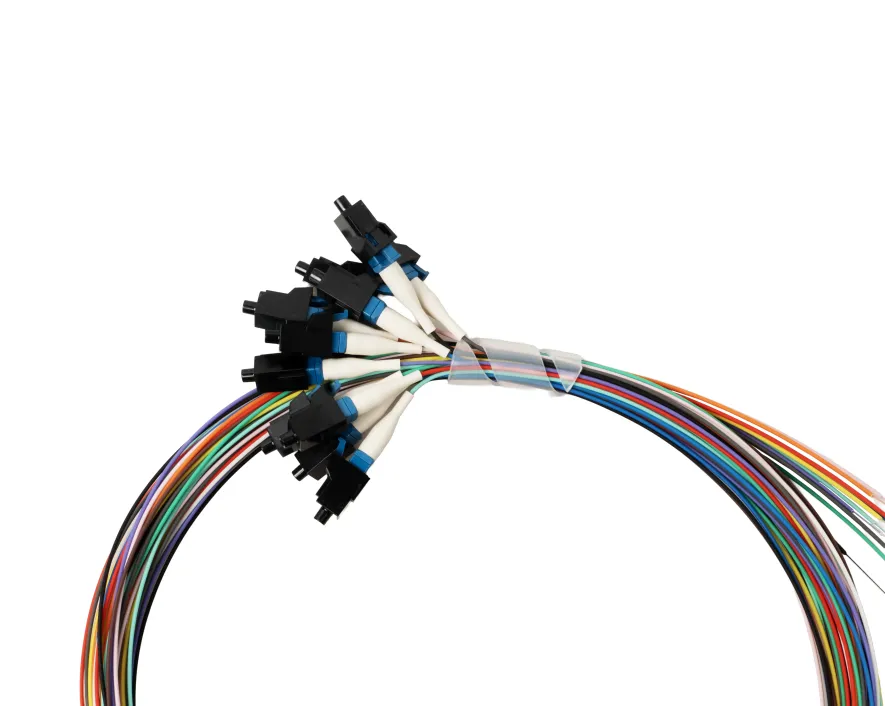 SPT-LCU3/12 - Pigtail, 3m, LC/UPC, G657A1, Pack of 12 Colored Fibers
