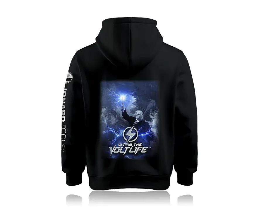MKT-HOODIE4-SM - Voltlife - Ben Franklin Design (Small)