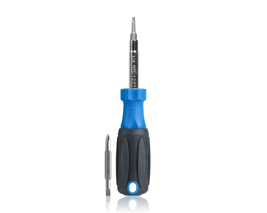 SD-1223 - 6-in-1 Multi-Bit Screwdriver with Phillips, Slotted, Robertson Bits