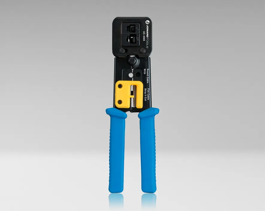 UC-4568 - RJ11, RJ45 Regular and Feedthrough Connector Crimper Tool