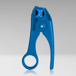 COAX Stripping Tool for RG59, RG6, RG7, RG11 Cables with Cable Stop