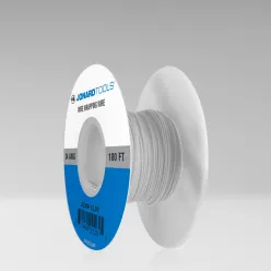 24 AWG Kynar® Wire, White, 100 ft