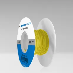 24 AWG Kynar® Wire, Yellow, 100 ft