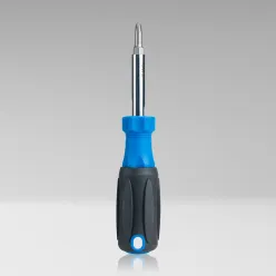 6-in-1 Multi-Bit Screwdriver with Phillips and Slotted Bits