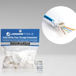 CAT5e RJ45 Pass-Through Connectors (Pack of 25)