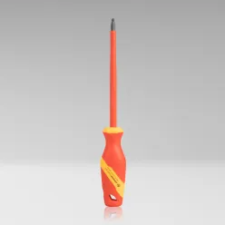 Cabinet Slotted Insulated Screwdriver, 1/4