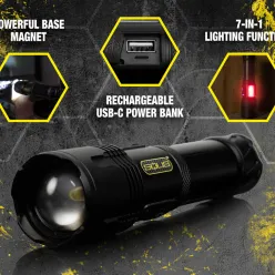 Solis™ Rechargeable Tactical Flashlight