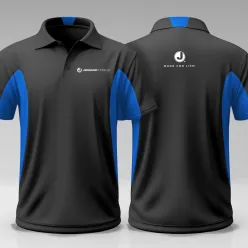 Jonard Tools Polo Black/Blue Shirt (Men's Size Small)