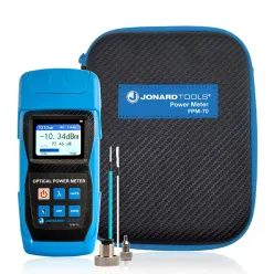 Fiber Optic Power Meter (-70 to +6 dBm) with FC/SC/LC Adapters