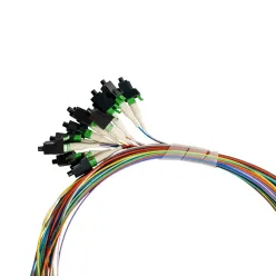 Pigtail, 3m, LC/APC, G657A1, Pack of 12 Colored Fibers