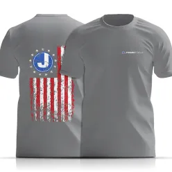 Short Sleeve T-Shirt - USA 1776 Flag Design (S)
