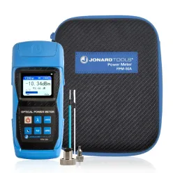 Fiber Optic Power Meter (-50 to +26 dBm) with FC/SC/LC Adapters