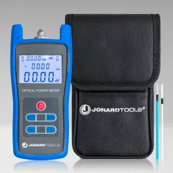 Fiber Optic Power Meter with FC/SC Adapters for APC/PC/UPC Connectors