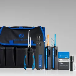 Fiber Optic Connector Cleaning and Inspection Kit (with 400x Microscope)