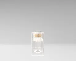 Jonard Tools RJ456AUS-100 Unshielded RJ45 Passthrough Connector for CAT6A Cable, Pack of 100