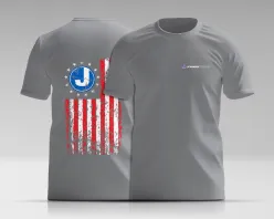 Short Sleeve T-Shirt - USA 1776 Flag Design (S)