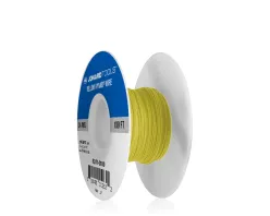 24 AWG Kynar® Wire, Yellow, 100 ft