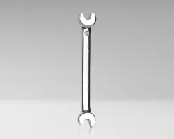 Angled Head Speed Wrench, 7/16"