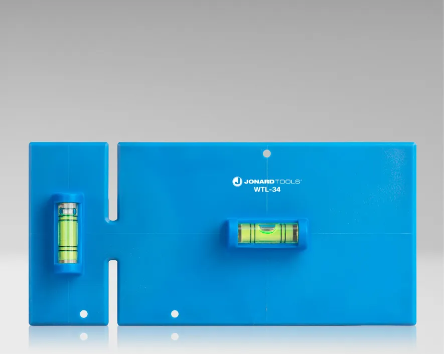 WTL-34 - Wall Box Template & Level for Non-Metallic Boxes, 3-Gang and 4-Gang